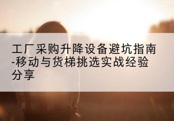 临平移动式升降机怎么选-工厂采购升降设备避坑指南-移动与货梯挑选实战经验分享
